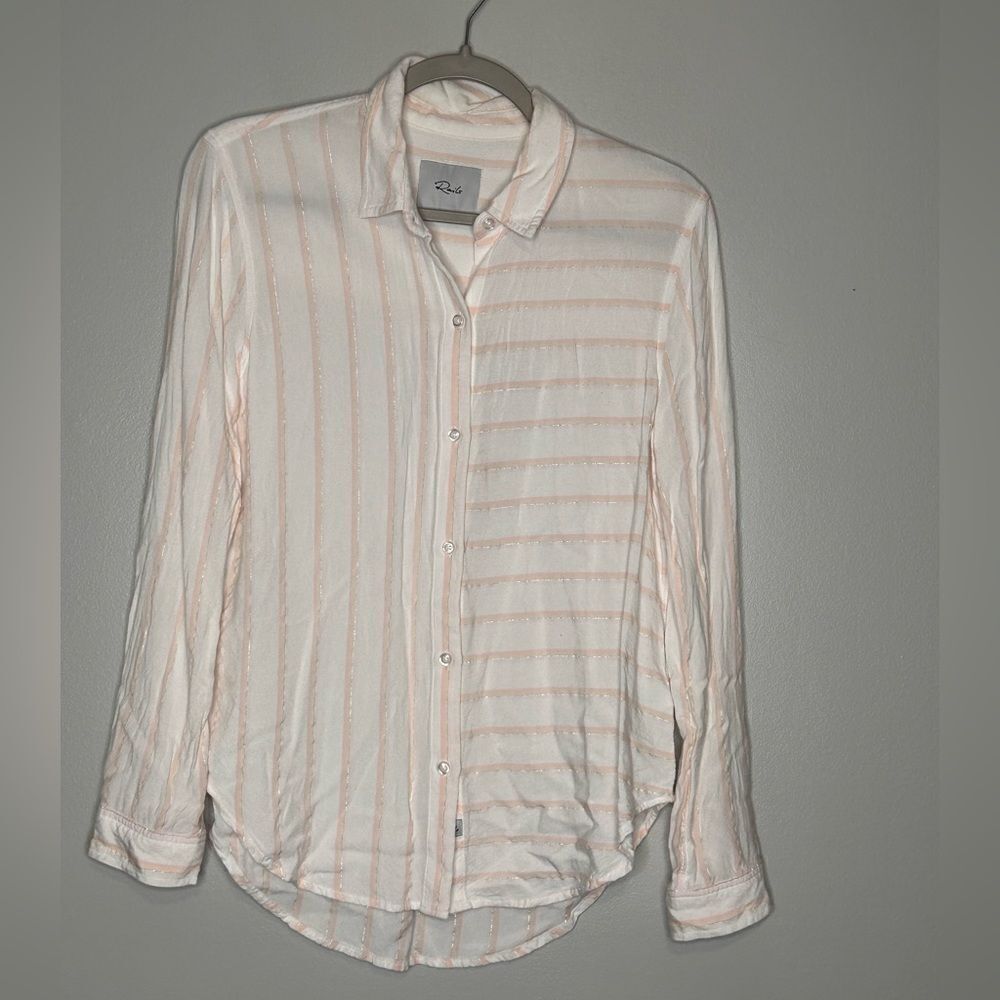 Rails Striped Button Up Top